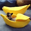 Miniatyrbillede 8 af 8: Kreativ bananformet hundehule, varm L KLB