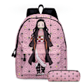 Miniatyrbilde 2 av 3: Skolebagg for elever, barneskolebagg, anime ryggsekk for jenter - D4 flybagg - spøkelse 22-16 tommers bagg