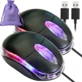 Miniatyrbilde 1 av 6: USB-musen er egnet for bærbare datamaskiner med kablede USB-datamaskiner