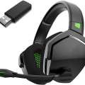 Miniatyrbillede 1 af 7: Trådløst Gaming Headset til PS5 PS4 PC Støjreduktion KLB
