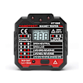 Miniatyrbilde 1 av 4: Sokkeltester med RCD-test og LCD-spenningsdisplay,