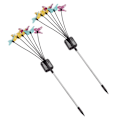 Miniatyrbilde 3 av 8: 2 stk. solcelle pigglamper bakkelandskap dekorative lamper KLB