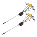 Miniatyrbilde 1 av 8: 2 stk. solcelle pigglamper bakkelandskap dekorative lamper KLB