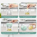Miniatyrbillede 2 af 5: Elektrisk mini hvidløgsskærer, universal snitter og chopper grøn