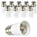 Miniatyrbild 1 av 5: B22 till E27 sockeladapter, LED-adapter, 200 W, värmebeständig, 10 stycken