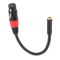 Professionell mini-jackmikrofon med 3,5 mm till XLR-jack KLB