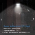 Miniatyrbild 3 av 5: Solcellslampa för utomhusbruk med infraröd rörelsesensor, LED-strålkastare för