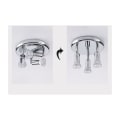 Miniatyrbilde 3 av 3: Taklampe, 3 justerbare spotlights, bad, 9 W, LED-belysning med justerbar