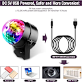 Miniatyrbilde 4 av 8: Discokule LED-festlampe musikkstyrt diskolys effekter diskolys med USB KLB