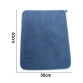 Miniatyrbillede 2 af 5: Opvaskemåtte, mikrofiber tørremåtte, superabsorberende, mikrofiber, blå