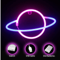 Miniatyrbillede 2 af 5: Planet Neon Skilt LED Skilte Pink Blå Neon Lys Skilt Planet Neon Skilt til Børneværelse Soveværelse Julegave Vægdekoration