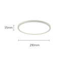 Miniatyrbilde 2 av 6: RGB LED-taklampe, 24 W taklampe dimbar med fjernkontroll, 3000 K KLB