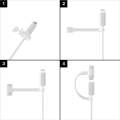 Miniatyrbild 5 av 6: Apple Pencil-adapterladdningskabel för Apple Pencil och iPad Pro (2-pack) -