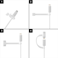Pikkukuva 5 / 6: Apple Pencil -sovitinkaapeli Apple Pencilille ja iPad Prolle (2 kpl) -