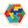 Miniatyrbillede 3 af 5: 2 stk. Montessori Legetøj Træ Tangram Puslespil Sæt Pædagogisk Legetøj KLB