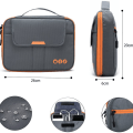 Miniatyrbillede 7 af 8: Universal rejsekabelorganisator til elektronisk tilbehør grå og orange