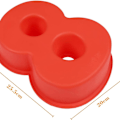 Miniatyrbillede 3 af 6: Kageform silikone tal store tal 7 bageform 8 KLB