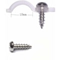 Miniatyrbilde 4 av 5: Festeklips for LED-striper 100 monteringsbraketter Klips for LED-striper Skruer inkludert Klar 10mm bred Vanntett LED-stripe KLB