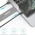 Pikkukuva 4 / 8: iPhone-latauskaapeli 1Pack Advanced Spring Long Black KLB