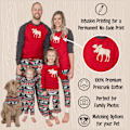 Pikkukuva 4 / 4: Lazy One joulupyjamasetti, yhteensopivat perhepyjamat KLB:lle