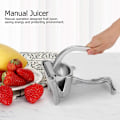 Miniatyrbillede 2 af 7: Manuel Citronpresser Bærbar Manuel Frugtpresser Rustfrit Stål Lime Citrus