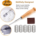 Miniatyrbillede 5 af 6: MENGZF Brød Lame, Dej Razor med 5 Blade, Brød Bager Cutter,