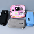 Miniatyrbillede 5 af 5: Studerende Stationery Pouch Bag Office Opbevaringsarrangør Mønt sort KLB