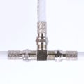 Miniatyrbilde 3 av 8: TV-splitter, 2-veis T-adapter for satellittsystemer