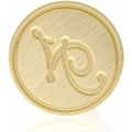 Miniatyrbilde 3 av 4: Retro messinghode trehåndtak alfabet bokstaver initial voks klassisk forsegling voks stempel N KLB