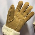 Miniatyrbilde 2 av 5: Hanske Votter Hansker Semsket Bomullshansker Dame Vinter Varme Plus Fløyel Fortykning Fem Fingre Kjøring Høst Vinter Kalde Prikker Retro Hansker