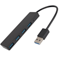 Miniatyrbillede 1 af 8: 4-port USB 3.0 hub, ultra-slank data USB hub, ingen opladning