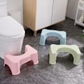 Pikkukuva 5 / 5: Jalkatuki Kylpyhuone Squatty Potty WC-jakkara Lapset Raskaana Oleva Nainen Istuin WC-jakkara Aikuisille Miehille Naisille Mukava Kyykkyapuaskeljakkara, Sininen KLB