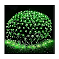 Miniatyrbillede 1 af 5: Net Lys Garland, 672 LED Net Lys 6M X 4M 8 Vandtætte Energifunktioner, Dæmpbar til Soveværelse Jul Bryllupsfest Hjem Have, Grøn KLB