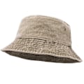 Miniatyrbillede 1 af 5: UltraKey Bucket Hat, Bredskygget Vasket Denim Bomulds Udendørs Solhat Flad Top Cap