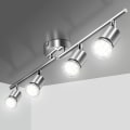 Miniatyrbilde 1 av 5: LED-taklampe 4 flekker justerbar, takbelysning 4xGU10 LED-spotlights justerbar