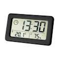 Miniatyrbillede 1 af 6: YD005 Mini Tyndt LCD Temperatur og Fugtighed Elektronisk Ur (Sort)