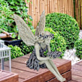 Miniatyrbillede 5 af 7: Have statue af fe i haven - engle statue til haven - kreativ