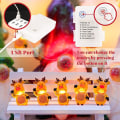 Miniatyrbillede 2 af 5: Julelys med rensdyr, batteridrevet, 20 LED'er, KLB