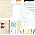 Miniatyrbillede 1 af 7: Budgetmappe med budgetkuvert A6 budgetmappe