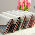 Miniatyrbillede 7 af 7: Fashion Dame Læder Clutch Pung Lang Tegnebog Møntpung (He