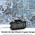 Miniatyrbillede 4 af 7: Nødradio Sprøjtesikker Bluetooth Højttaler Bærbar AM/FM Solar Crank Radio