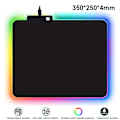 Miniatyrbillede 1 af 8: RGB Gaming Mouse Pad 8 Lystilstande Skridsikker Gummi 350x250x4mm