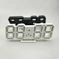 Miniatyrbild 3 av 7: 6609 3D Stereo LED-väckarklocka Vardagsrum 3D Väggklocka-Blå