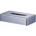 Miniatyrbild 3 av 5: Rektangulär Kleenex servetthållare platt servettdispenser för badrumsskivor (krom silver)