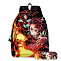Miniatyrbilde 3 av 3: Skolebagg for elever, barneskolebagg, anime ryggsekk for jenter - D4 flybagg - spøkelse 22-16 tommers bagg