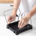 Miniatyrbillede 3 af 3: StoreMore Justerbar Gryde Låg Organizer, Standard, Sort KLB