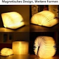 Pikkukuva 4 / 8: Puinen taittuva kirjalampun, magneettinen LED-kirjalampun, koristeellinen KLB