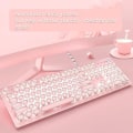 Miniatyrbillede 7 af 8: Mekanisk vintage gaming tastatur med mus retro punk