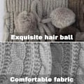 Miniatyrbillede 3 af 5: KLB - Damemode Vinter Leggings Støvler Lange Benvarmere Strikkede Lysegrå