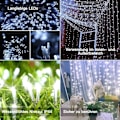 Pikkukuva 2 / 5: LED-valoverho, 300 LEDiä, 8 tilaa, sisä-/ulkokäyttöön KLB